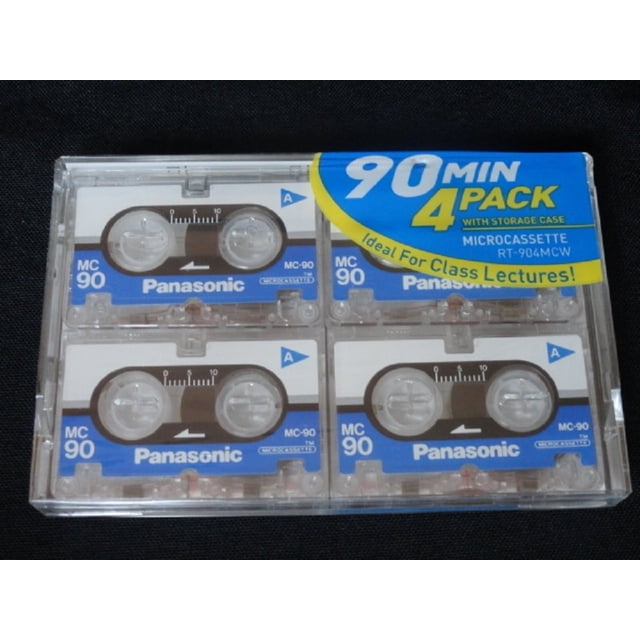 Paquetes de cintas de casete Panasonic MC90 de 90 minutos Micro Mini 4x4