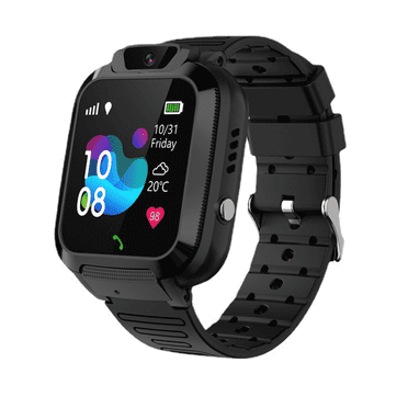 GJX Kids Watch Clear Stable Call Smart Watch for Kids Waterproof Big Battery Kids Smart Watches Girls Black
