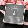 thumbnail image 2 of Pregnant Mom, To Mommy From Bump, New Mommy Necklace, New Mom Gift, Mom To Be, First Time Mom Christmas Gift,Pregnancy Gift, New Mommy, Necklaces with Meaningful Messages Card Inside, 2 of 6