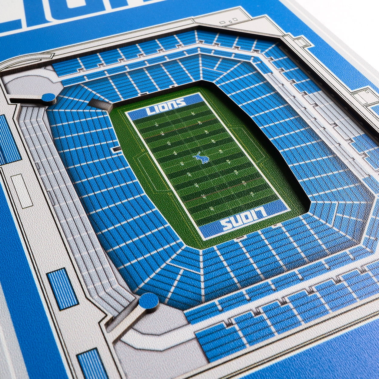 Detroit Lions 8'' x 32'' 3D StadiumView Banner