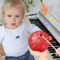 thumbnail image 4 of Fancy Toys for Kids Outdoor Rain Drum 6 Inch 11-Note Little Pattern Steel Tongue Drum Outdoor Musical Instruments Create In Your Garden, 4 of 6