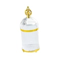 thumbnail image 3 of Tarro de almacenamiento, recipiente para almacenar alimentos, decoración moderna para el hogar, soporte para tenedor de frutas, café y té borde de oro claro, 3 of 9
