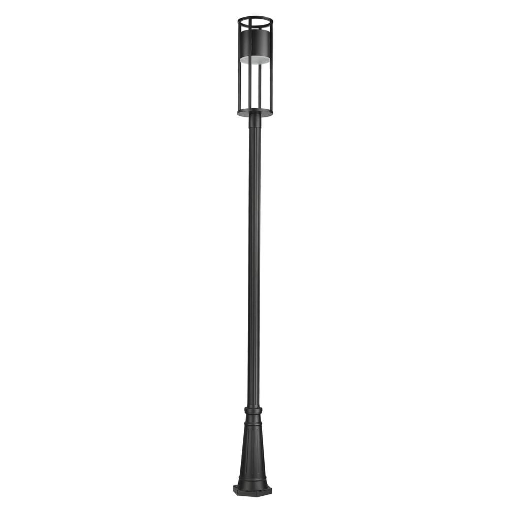 11W 1 Led Outdoor Post Mount Light In Modern Style-121.75 Inches Tall And 10 Inches Wide Z-Lite 517Phb-519P-Bk-Led