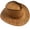 Khaki, variant on Men Women Summer Wide Brim Cowboy Hat Shapeable Sun Hat with Adjustable Chin Strap for Travel Seaside Trip, Mountain Hiking, Fishing, Camping, Vacation, Outdoor Sightseeing White