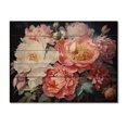 thumbnail image 3 of Designart "Peony Bouquet China Art painting" Chinese Print on Natural Pine Wood, 3 of 5
