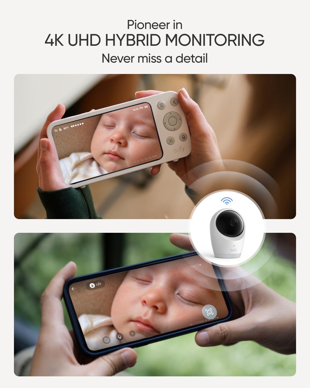 eufy Baby Monitor E21 with 2 4K UHD Cameras