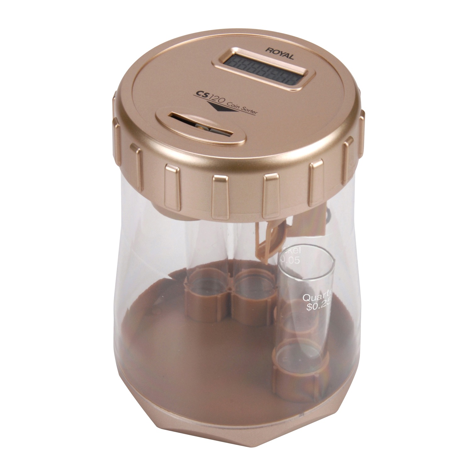 Royal 89364R CS 120 Coin Sorter (Gold)