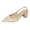 Beige, variant on Slingback Sandals for Women Solid Color Low Heels Sandals Tweed Pointed Toe Cap Toe Dress Shoes for Women