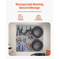 thumbnail image 2 of KFFKFF Slat Wall Paneling, 4 x 4 ft, PVC Garage Slatwall with Modular Design, Grey Slat Wall Easy-to-Install Adjustable Slatwall Panel with Coupling Structure & DIY Cutting, 2 of 9
