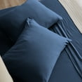 thumbnail image 4 of Great Bay Home Modal T-Shirt Jersey Knit Lightweight Sheet Set  (King, Navy), 4 of 7