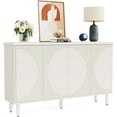 thumbnail image 7 of Tribesigns Sideboard Cabinet with Storage, 59.4-Inch Modern Sideboard Buffet Storage Cabinet with Doors for Kitchen Dining Room Living Room(White), 7 of 7