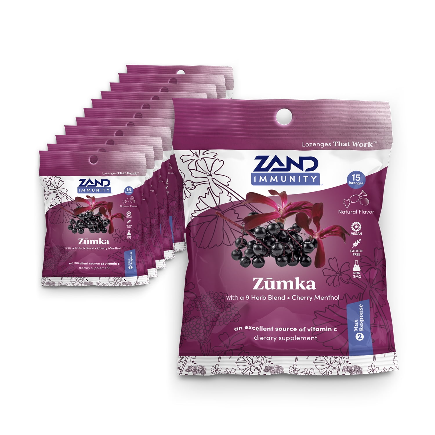 Zand Immunity Zumka HerbaLozenge Throat Drops | Vitamin C, Zinc ...