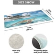 thumbnail image 3 of Haosy Sea Turtle and Island Bathroom Rugs Non Slip Absorbent Soft Plush Quick Dry Bath Mat, 39"x20", 3 of 8