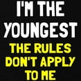 thumbnail image 3 of CafePress - I'm The Youngest Rules Don't App Kids Dark T Shirt - Dark T-Shirt Kids XS-XL, 3 of 4