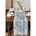 thumbnail image 4 of Ldtrchee Gray Blue Table Runner 90 Inches, Abstract Contemporary Graffiti Art Ombre Simple Bed Runner Dresser Scarves Tabletop for Indoor Outdoor Parties/Ceremony/Banquet, 13" x 90", 4 of 8