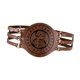 thumbnail image 5 of Cinturón ancho medieval de diseño vintage ajustable para hombres y mujeres, cinturón de corsé de caballero. Marrón, 5 of 9
