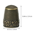 thumbnail image 2 of LEEYNEER 10Pcs Sewing Thimble Decorative Sewing Finger Protector Retro Style Thimble Finger Protection Thimble, 2 of 4