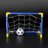 Folding Mini Football Soccer Goal Post Net Set with Pump Kids Sport Indoor Outdoor Games Toys Child Birthday Gift Plastic