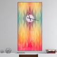 thumbnail image 2 of DesignArt Colorful Geometric Pattern Large Wall Clock, 2 of 2