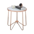 thumbnail image 3 of Home Square 2-Piece Furniture End Table Set in Frosted Glass and Rose Gold, 3 of 3
