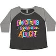 thumbnail image 3 of Inktastic Everything is Gonna Be Alright Inspirational Quote Women's Plus Size T-Shirt, 3 of 5