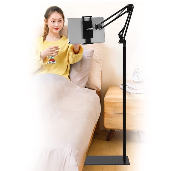 Soporte de suelo para tableta SAMHOUSING ajustable 360° negro