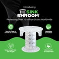 thumbnail image 2 of TubShroom SSCLE988 Protector de desagüe para lavabo SinkShroom, transparente, 2 of 9