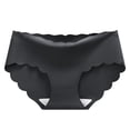 thumbnail image 4 of 3 Pack Underwear for Women Seamless Hipster Ice Silk Stretchs Panties,Black,M, 4 of 4