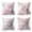 Pink, variant on Phantoscope New Living Series Double-sided Design Decorative Throw Pillow Cover, 18" x 18", Gray/Pink, 4 Pack