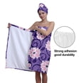 thumbnail image 5 of Colevkie Women 2 Pieces Bath Wrap Set Bath Skirt & Shower Cap Absorbent Soft Quick Drying Adjustable for Bathroom Sauna Beach Hotel Printed Cute Florals Pattern, 5 of 8
