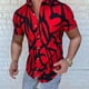 thumbnail image 4 of Camisa De Manga Corta Para Hombre Con Estampado Geométrico, 4 of 8