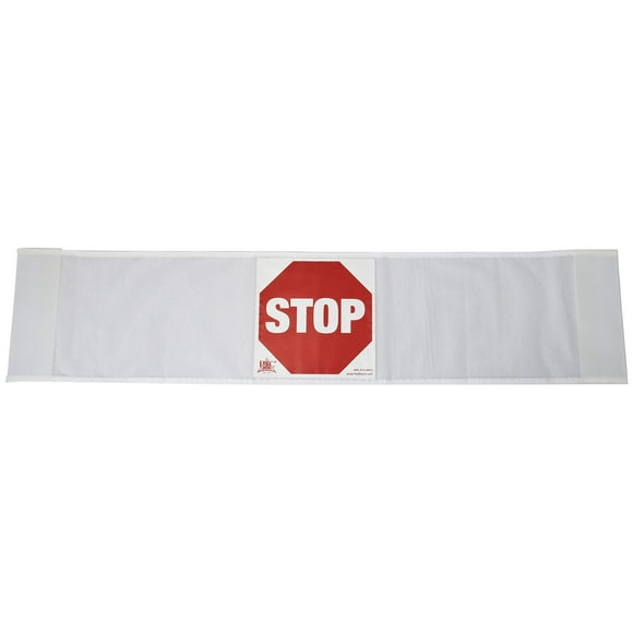 Secure Door Guard Safety Banner, 50" Width - Combination Stop Sign & Do Not Enter Sign - Wandering Prevention Aid for Dementia Patients