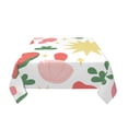 thumbnail image 3 of YFYANG Square Polyester Table Cloth, 54" x 54" Reusable Table Cover Kitchen Dining Room Cute Cartoon Mushroom Doodle Decorative Tablecloths for Tables of 2-4 People, 3 of 8