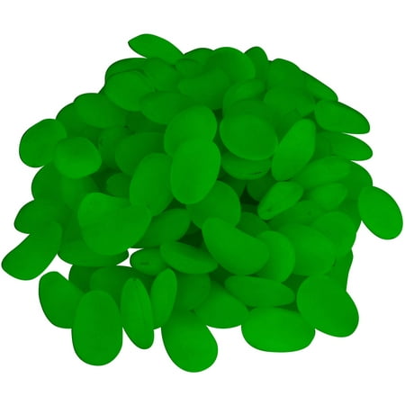 Glow in the Dark Pebbles for Walkways and Decor Outside, Backyard, Garden