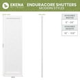 thumbnail image 2 of Ekena Millwork 12"W x 76"H EnduraCore Composite Center Circle Arts & Crafts Shutters, Hailstorm Gray (Per Pair - Hardware Not Included), 2 of 5