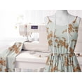 thumbnail image 6 of Soimoi Minky Brown Fabric By the Yard - 56 Inch Wide -Floral & Leaf Floral Pattern Fabric - Botanical and Elegant Designs for Various Uses Printed Fabric, 6 of 6