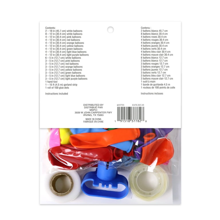 8th Birthday Balloon Garland - 10 Meter Multicolor Paper Garland For Birthday Parties & Celebrations