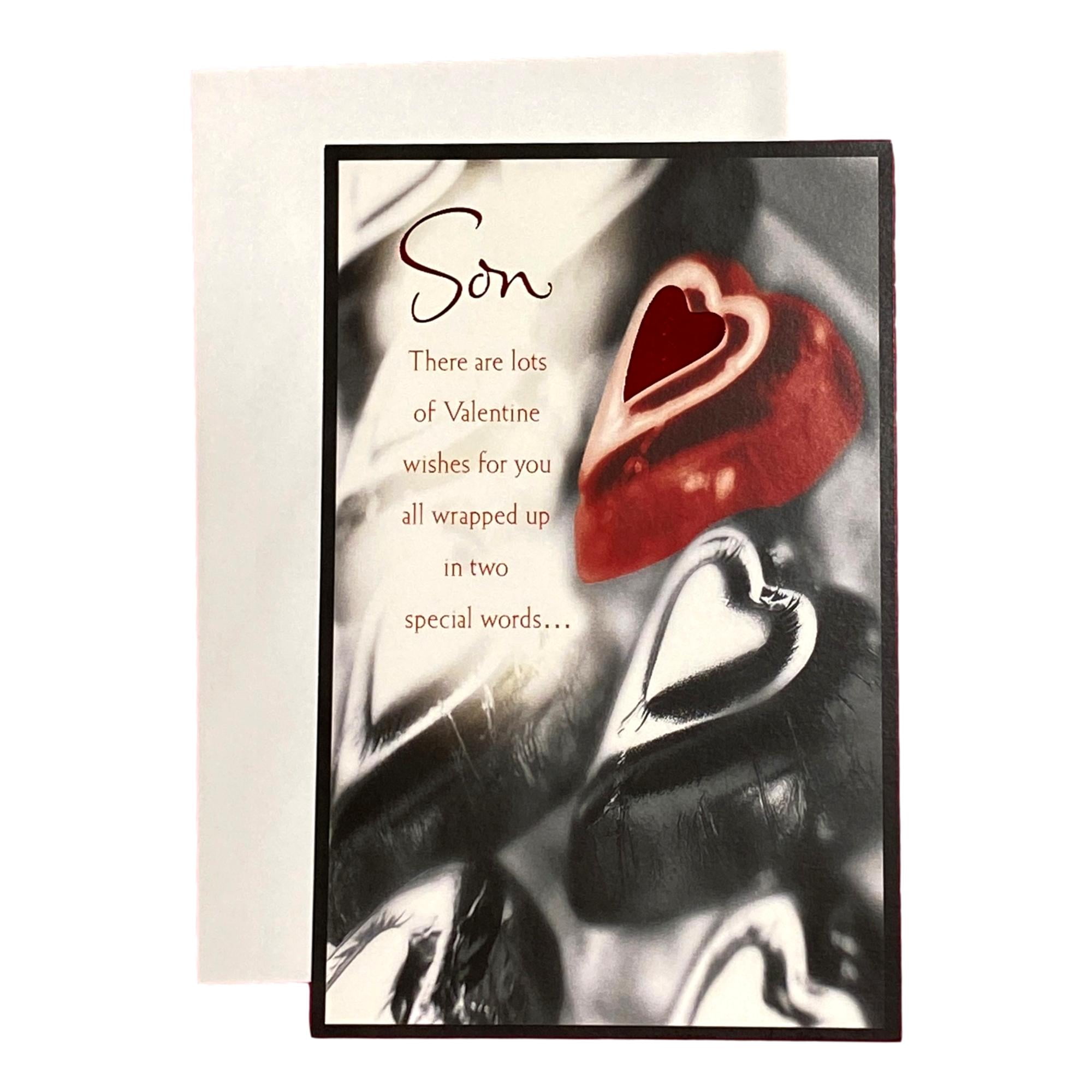 Valentine Wishes For Son Valentine's Day Greeting Card For Son - Son There Are Lots Of Valentine  Wishes For You All Wrapped Up In Two Special Words...; Heart - Walmart.com
