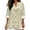 Daisy Floral Print, variant on Cotton Linen Women's Blouse Maple Leaf Print Notch Casual Long Sleeve Womens Tops for Summer Vacation Beach, Size X-Large