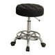 thumbnail image 5 of Taburete de bar con ruedas y altura ajustable, para salón de belleza, spa, tienda, estructura de metal, rotación de 360 ​​grados. Negro, 5 of 9