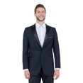 thumbnail image 2 of Julinie Mens Premium Tuxedo 2-Piece Satin Peak Lapel One Bottom Jacket With Matching Pants, 2 of 6