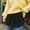 Black, variant on Black Women's Mini Adjustable Shirt Extender Lower Sweep Fake Mini Skirt Half Length Underskirt with Buttons