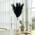 thumbnail image 2 of 4 Pcs Large Artificial Pampas Grass, 45 Inch Black Fake Pampas Grass Soft Fluffy Dried Flowers Decor for Tall Floor Vases Decoration Rustic Wedding Arrangement Boho Home Decor, 2 of 8
