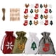 thumbnail image 2 of Venta al por mayor DIY Kit de calendario de Adviento colgante de arpillera de Navidad 24 cuenta regresiva de días Kit de yute pegatinas números bolsas de regalo de arpillera, 2 of 3