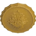 thumbnail image 3 of Ekena Millwork 16 7/8"W x 11 3/4"H x 1 1/2"P Oxford Ceiling Medallion, Hand-Painted Iridescent Gold, 3 of 5