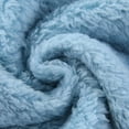 thumbnail image 6 of kids Fleece Footed Onesie Full-Zip Warm Daily Wear Jumpsuit Blue 3-9 Months, 6 of 9