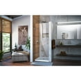 thumbnail image 5 of DreamLine Unidoor 26 in. W x 72 in. H Frameless Hinged Shower Door in Brushed Nickel, 5 of 12