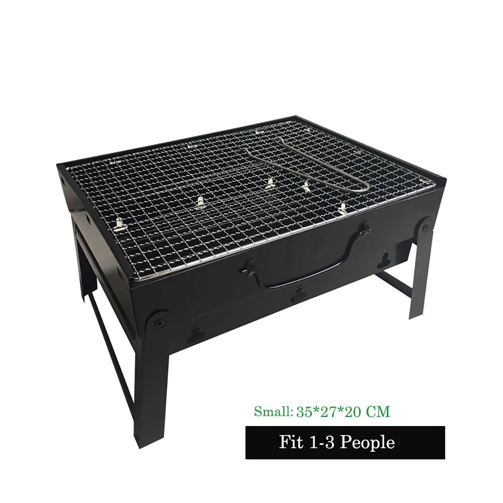 For Barbecue BBQ Grill Folding Portable Charcoal Stove Camping Outdoor Garden (Small)