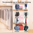 thumbnail image 4 of 6 Pieces Garment Cover PEVA Dustproof and Waterproof Cover Breathable with Full Zip (60 X 100 cm), 4 of 5