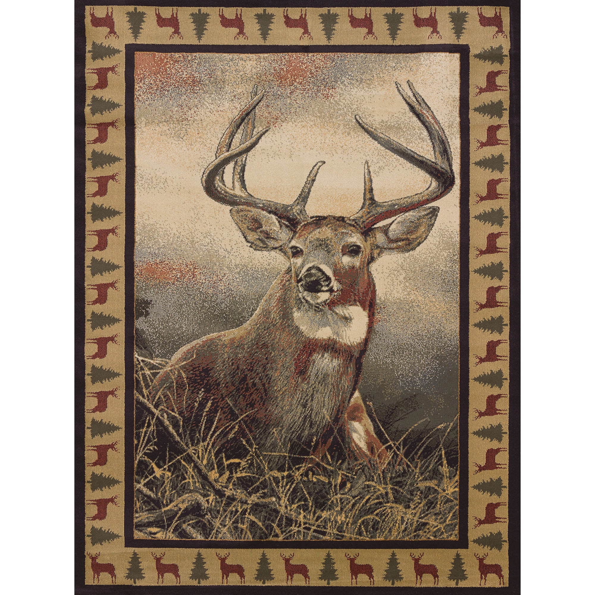 Westfield Home Ridgeland Royal Antlers Multicolored